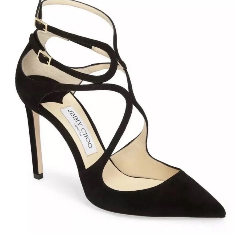Jimmy Choo Black Strappy Heels